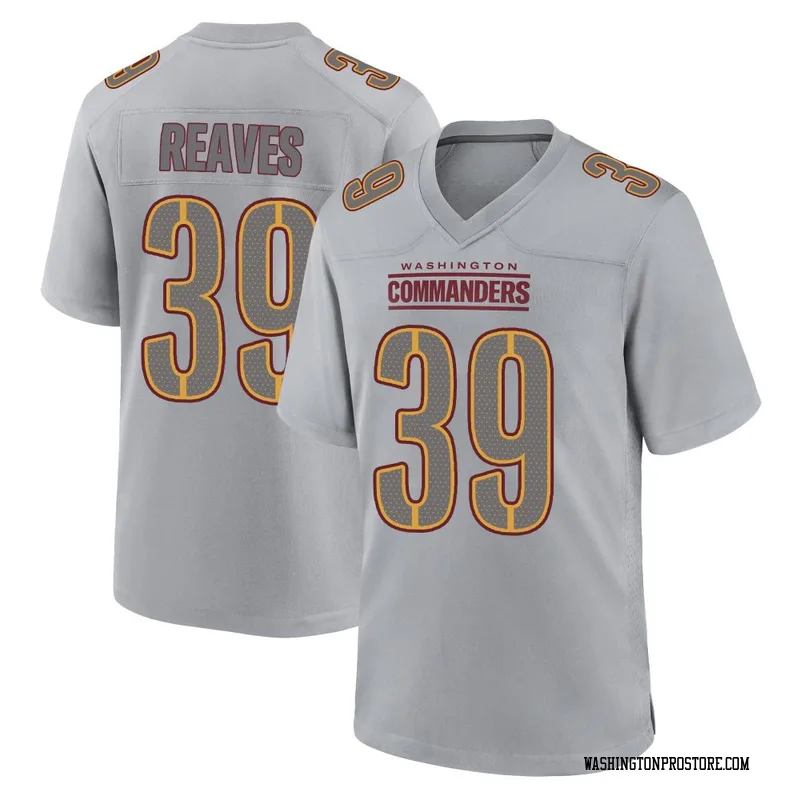 Gray Men's Jeremy Reaves Washington Commanders Game Atmosphere Fashion Jersey