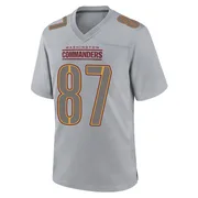 Gray Men's John Bates Washington Commanders Game Atmosphere Fashion Jersey