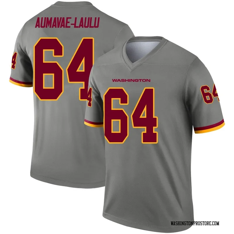 Gray Men's Malaesala Aumavae-Laulu Washington Commanders Legend Inverted Jersey