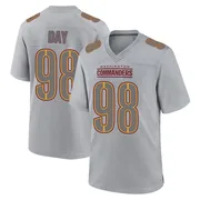 Gray Men's Sheldon Day Washington Commanders Game Atmosphere Fashion Jersey