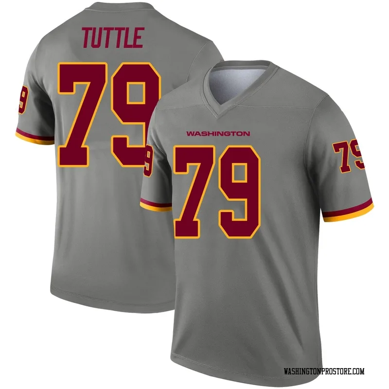 Gray Men's Shy Tuttle Washington Commanders Legend Inverted Jersey