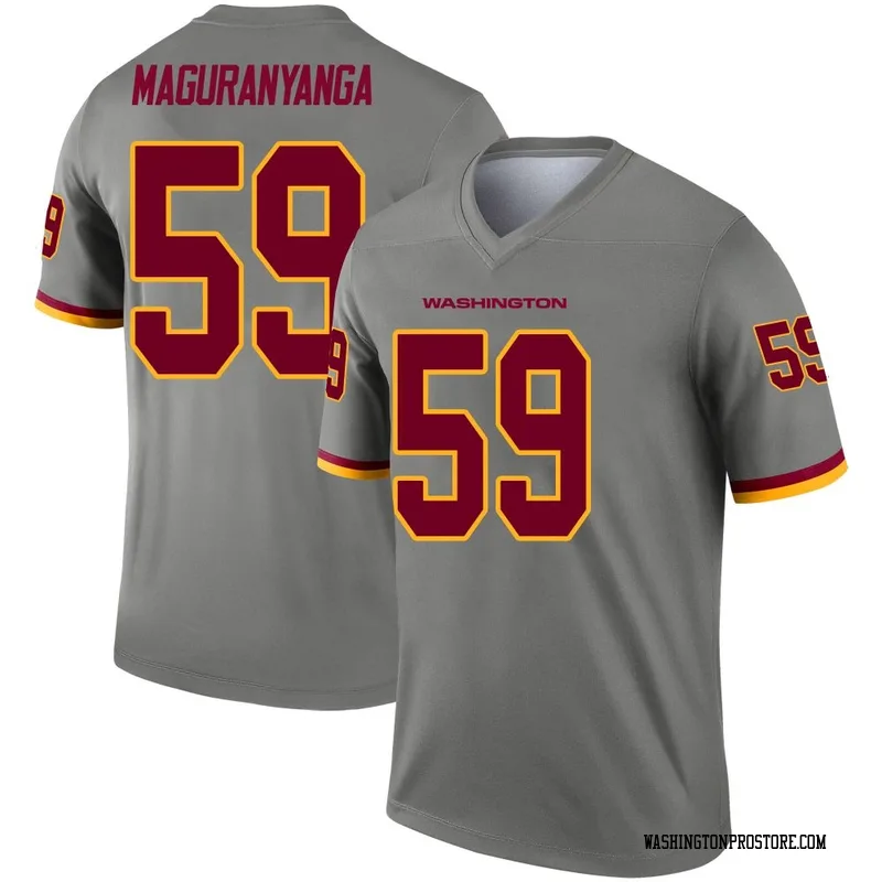 Gray Men's T.J. Maguranyanga Washington Commanders Legend Inverted Jersey