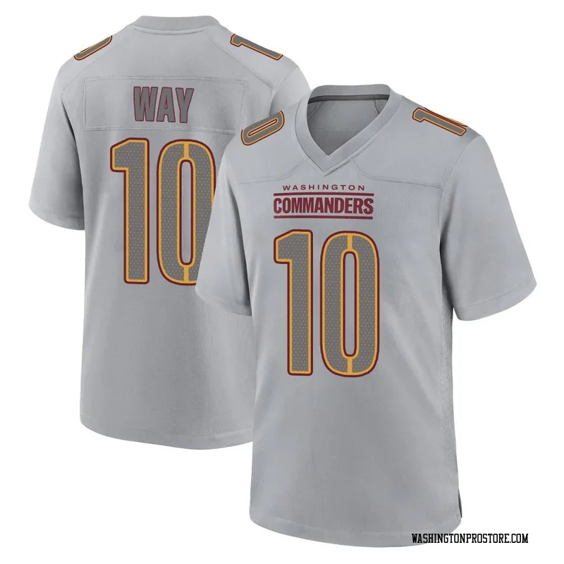 Gray Men's Tress Way Washington Commanders Game Atmosphere Fashion Jersey
