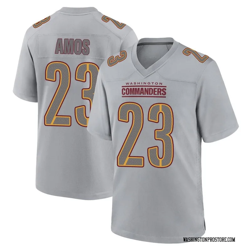 Gray Men's Trey Amos Washington Commanders Game Atmosphere Fashion Jersey