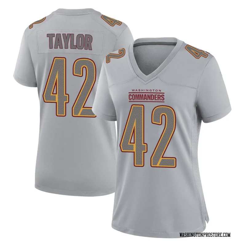 Gray Women's Charley Taylor Washington Commanders Game Atmosphere Fashion Jersey