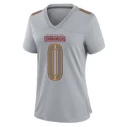 Gray Women's DJ Johnson Washington Commanders Game Atmosphere Fashion Jersey