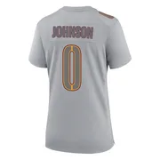 Gray Women's DJ Johnson Washington Commanders Game Atmosphere Fashion Jersey