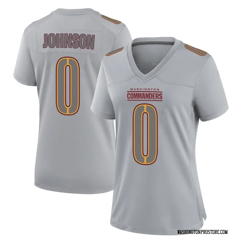 Gray Women's DJ Johnson Washington Commanders Game Atmosphere Fashion Jersey