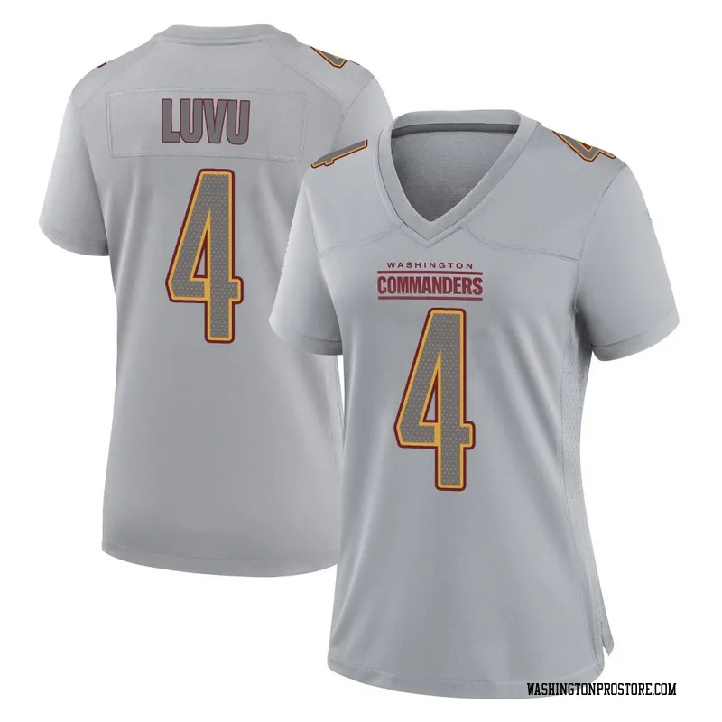 Gray Women's Frankie Luvu Washington Commanders Game Atmosphere Fashion Jersey
