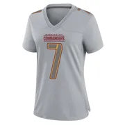 Gray Women's Joe Theismann Washington Commanders Game Atmosphere Fashion Jersey