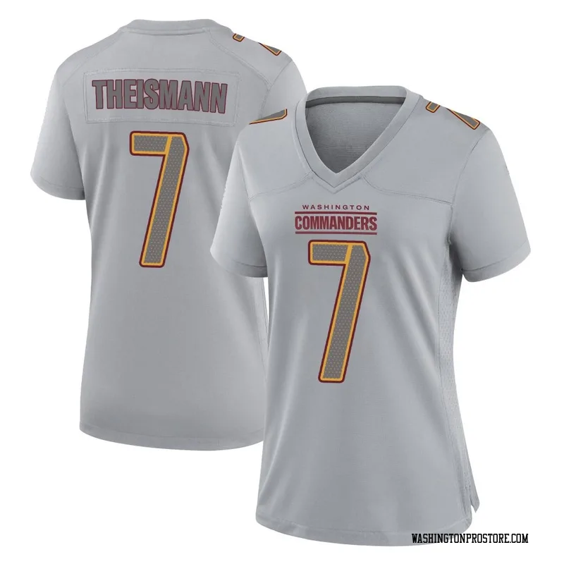 Gray Women's Joe Theismann Washington Commanders Game Atmosphere Fashion Jersey