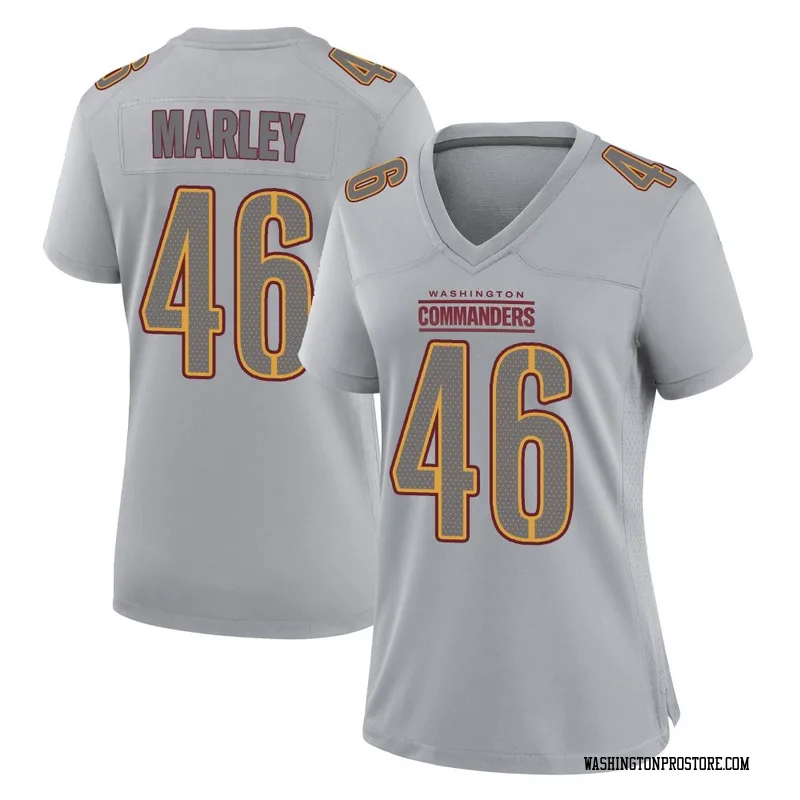 Gray Women's Nico Marley Washington Commanders Game Atmosphere Fashion Jersey