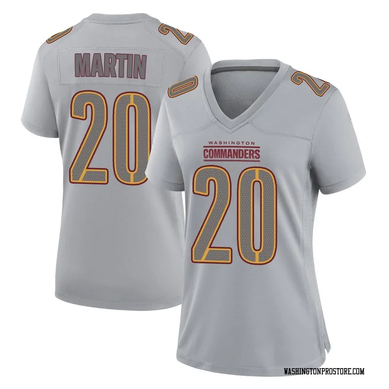 Gray Women's Quan Martin Washington Commanders Game Atmosphere Fashion Jersey