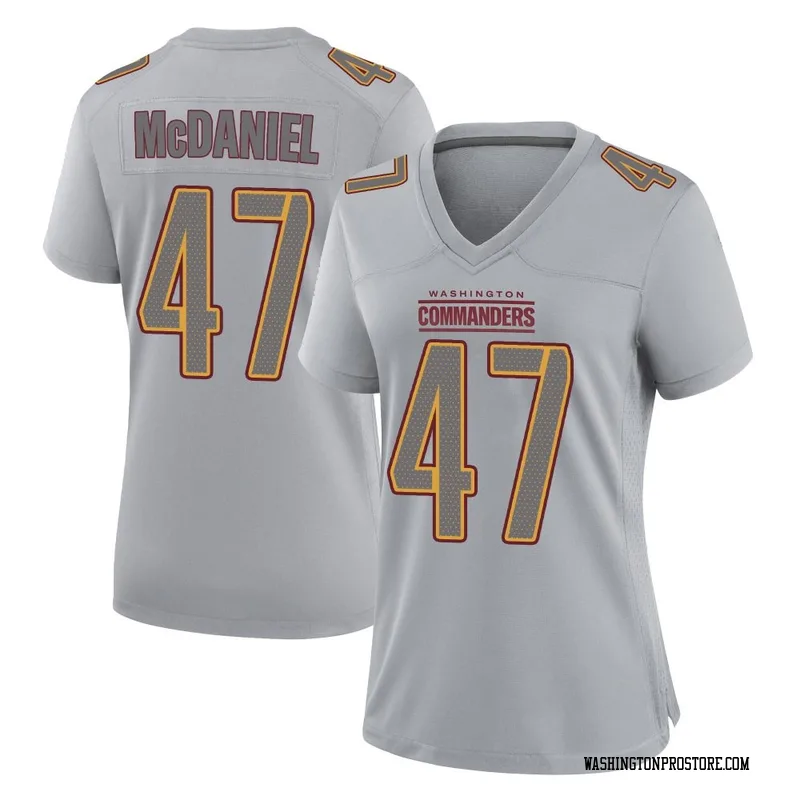 Gray Women's Robert McDaniel Washington Commanders Game Atmosphere Fashion Jersey