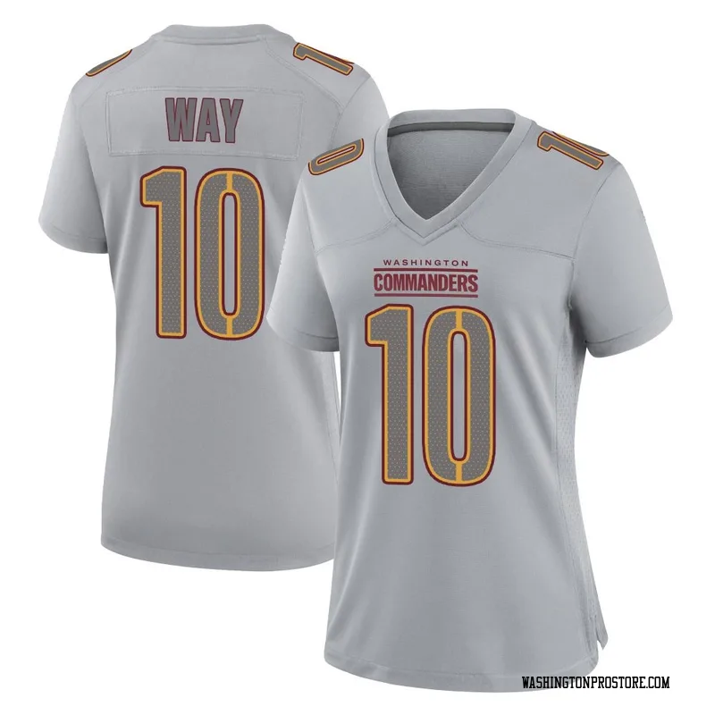 Gray Women's Tress Way Washington Commanders Game Atmosphere Fashion Jersey