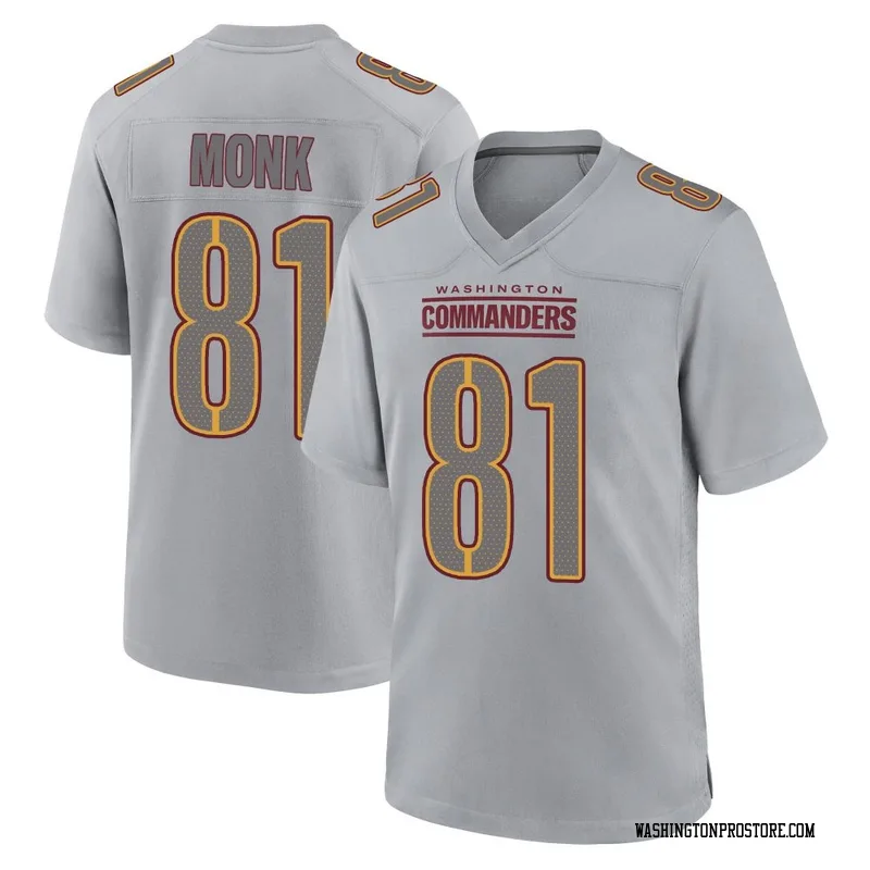Gray Youth Art Monk Washington Commanders Game Atmosphere Fashion Jersey