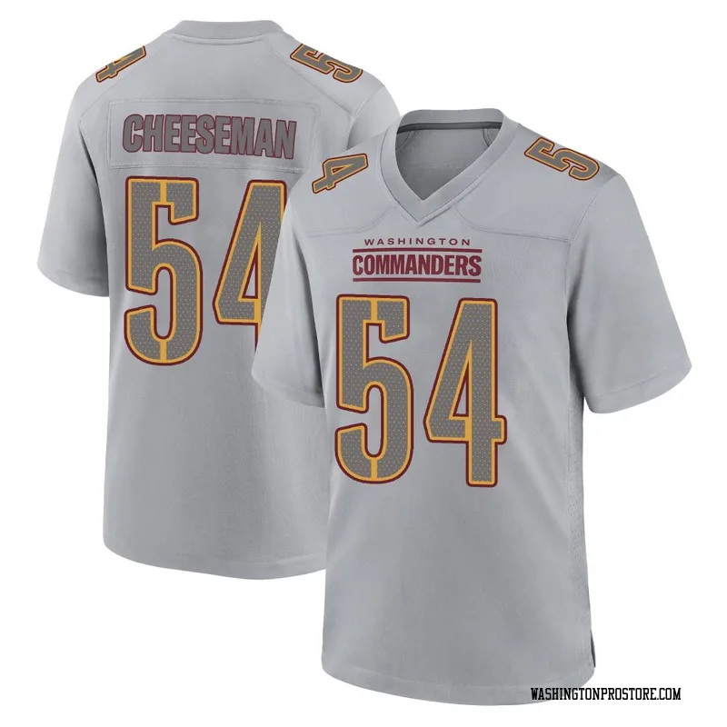 Gray Youth Camaron Cheeseman Washington Commanders Game Atmosphere Fashion Jersey
