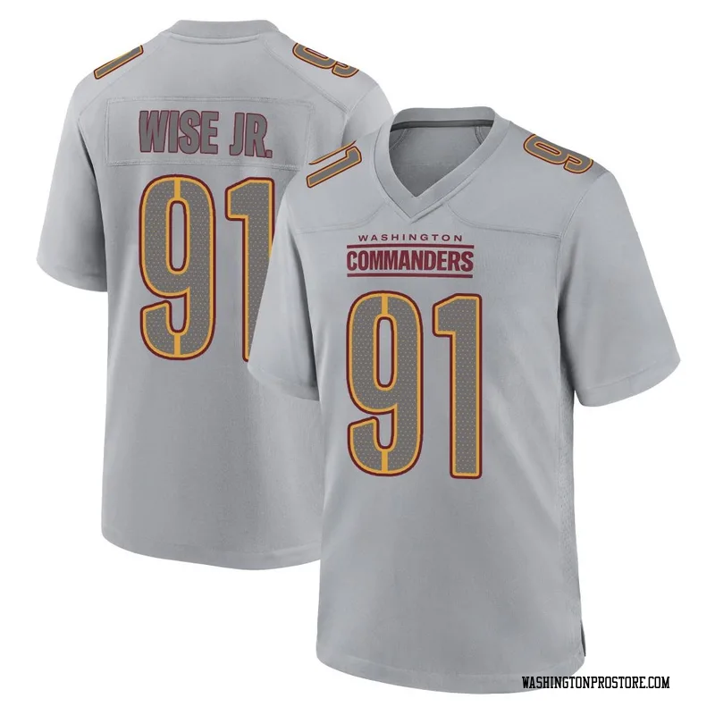Gray Youth Deatrich Wise Jr. Washington Commanders Game Atmosphere Fashion Jersey