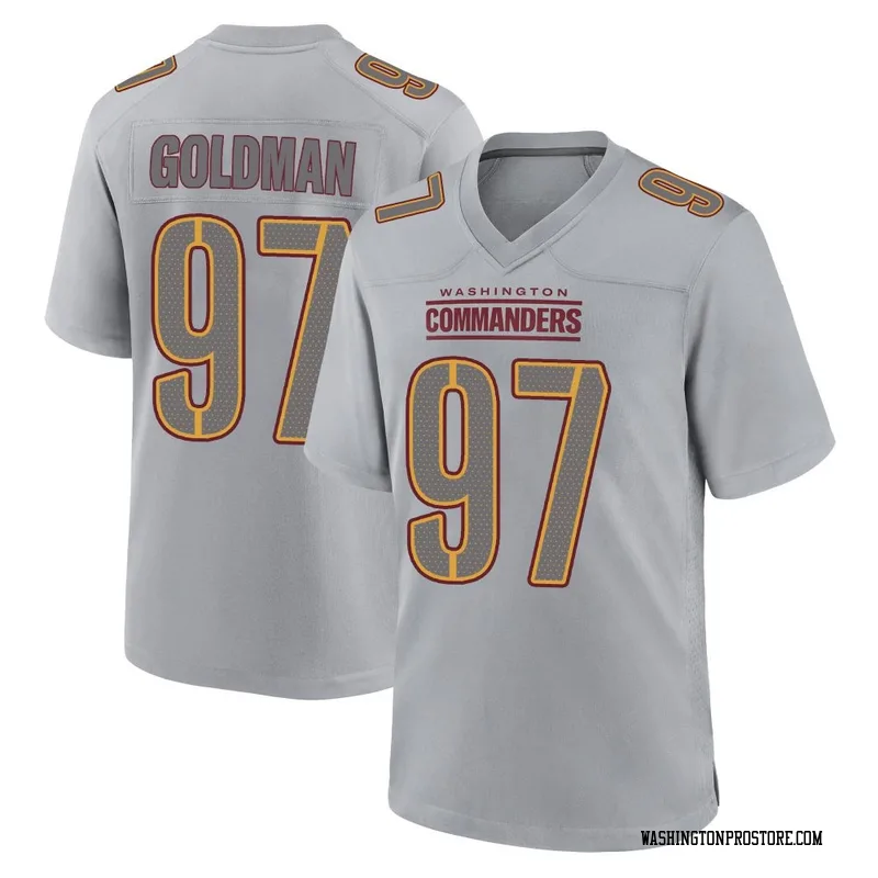 Gray Youth Eddie Goldman Washington Commanders Game Atmosphere Fashion Jersey