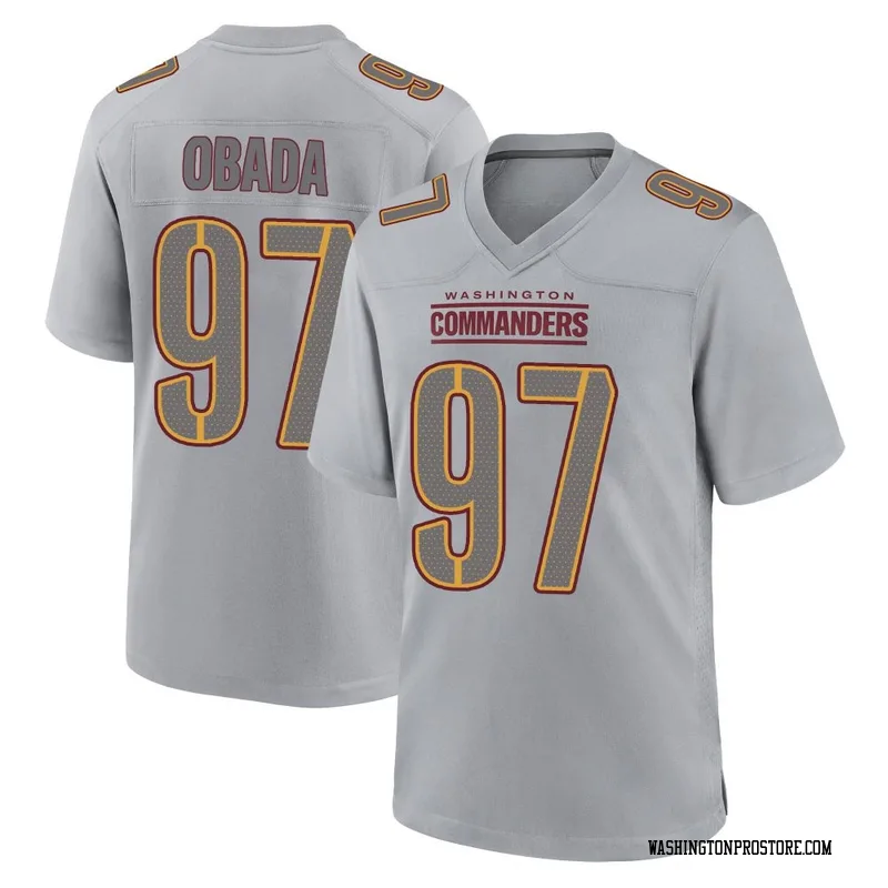 Gray Youth Efe Obada Washington Commanders Game Atmosphere Fashion Jersey