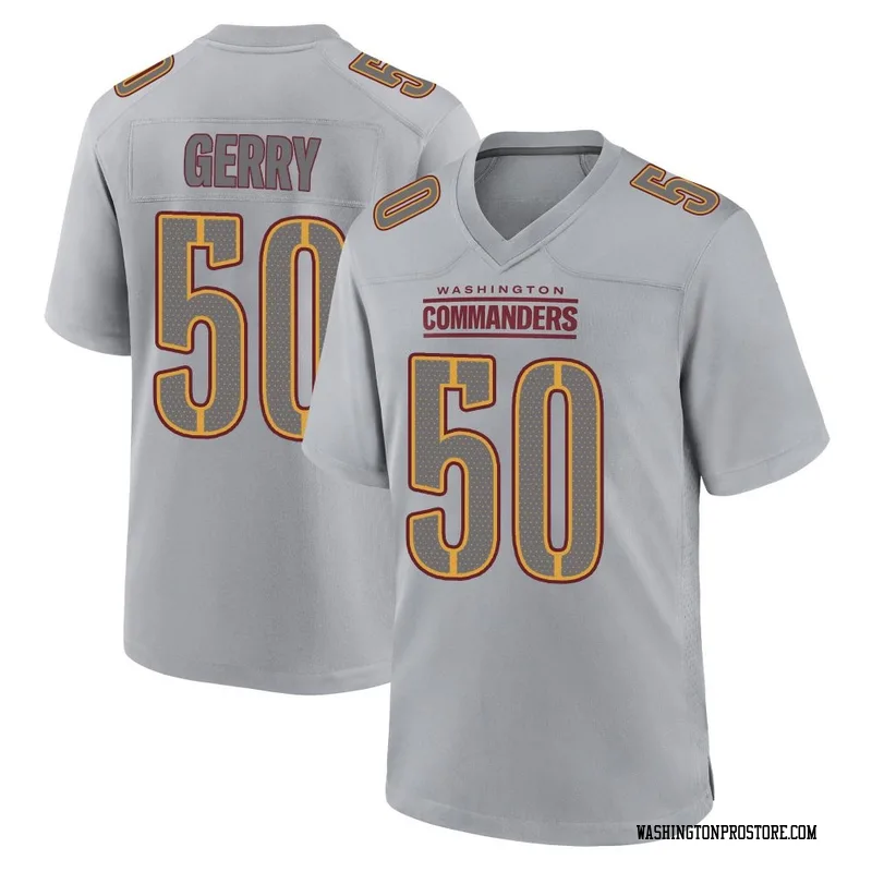 Gray Youth Nate Gerry Washington Commanders Game Atmosphere Fashion Jersey