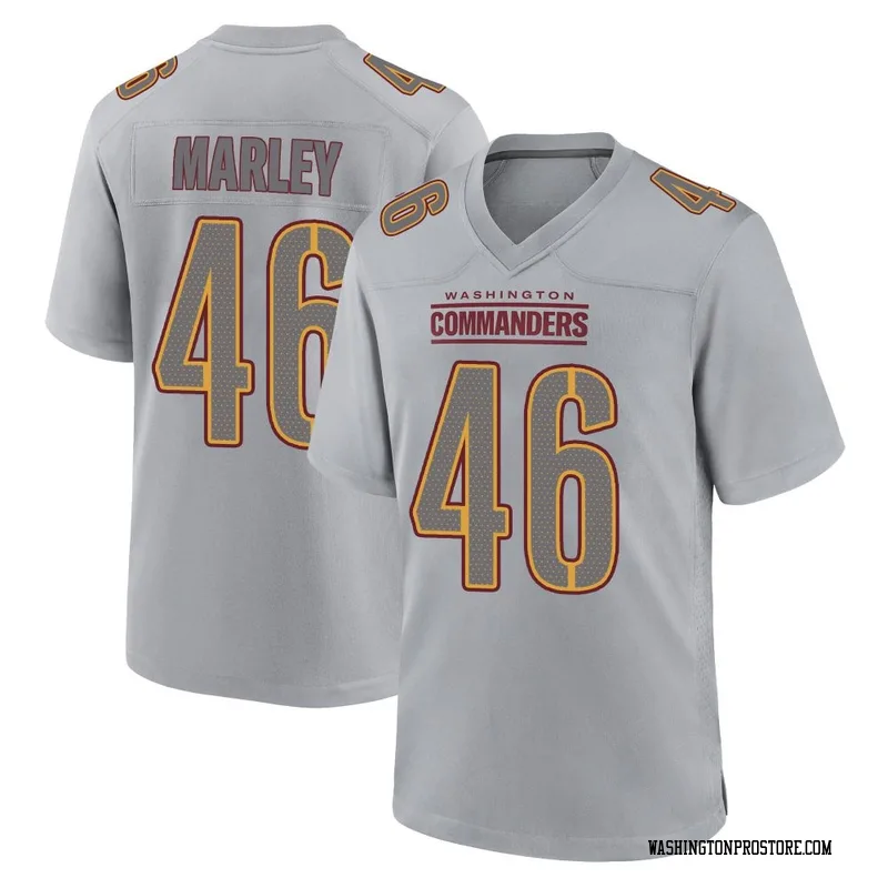 Gray Youth Nico Marley Washington Commanders Game Atmosphere Fashion Jersey