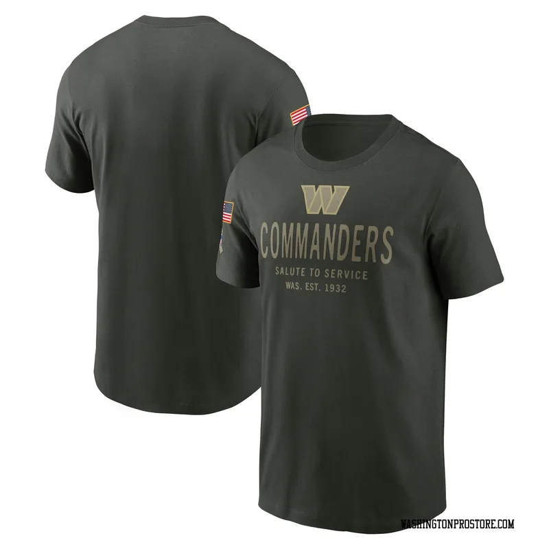 Green Men's Washington Commanders Forest 2025 Salute to Service Sideline T-Shirt