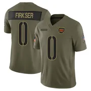 Olive Men's Anthony Firkser Washington Commanders Limited 2025 Salute to Service Jersey