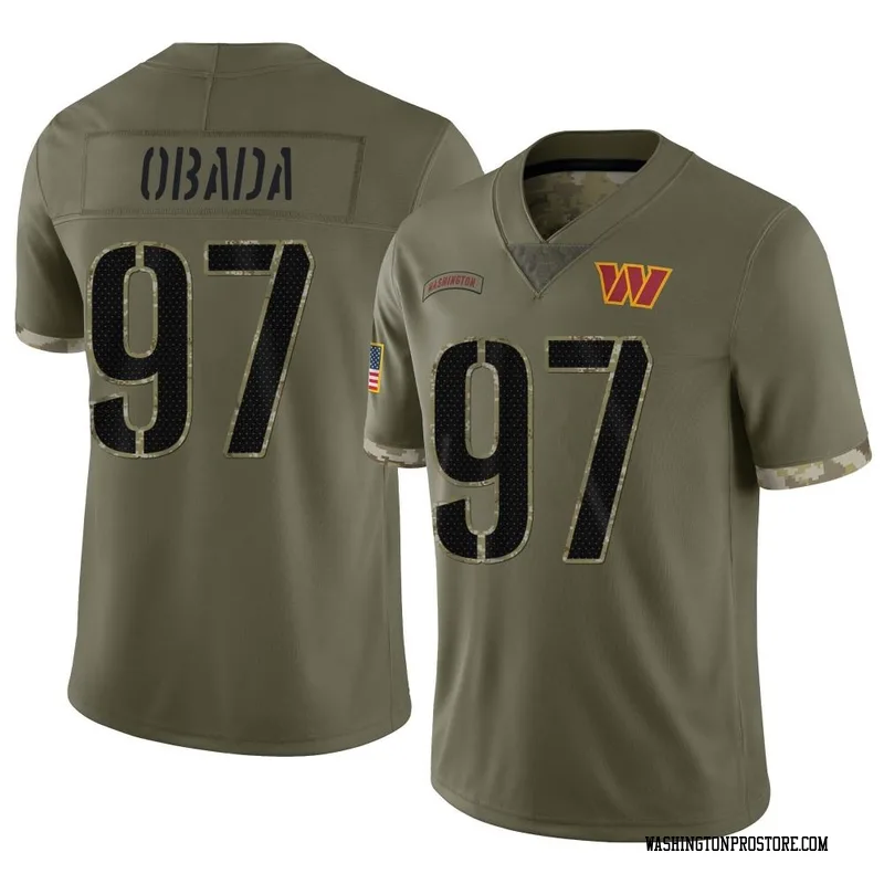 Olive Men's Efe Obada Washington Commanders Limited 2022 Salute To Service Jersey
