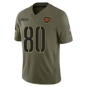 Olive Men's Jamison Crowder Washington Commanders Limited 2025 Salute to Service Jersey