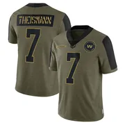 Olive Men's Joe Theismann Washington Commanders Limited 2021 Salute To Service Jersey