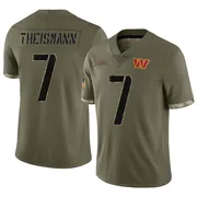 Olive Men's Joe Theismann Washington Commanders Limited 2022 Salute To Service Jersey