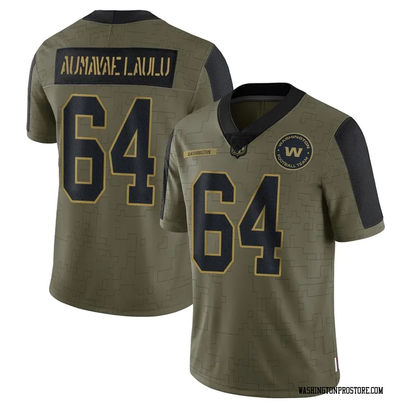 Olive Men's Malaesala Aumavae-Laulu Washington Commanders Limited 2021 Salute To Service Jersey
