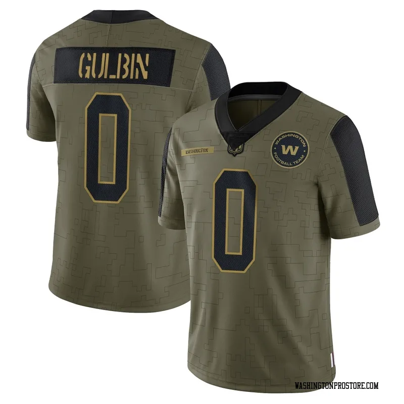 Olive Men's Matt Gulbin Washington Commanders Limited 2021 Salute To Service Jersey