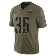 Olive Men's Percy Butler Washington Commanders Limited 2025 Salute to Service Jersey