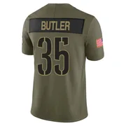 Olive Men's Percy Butler Washington Commanders Limited 2025 Salute to Service Jersey