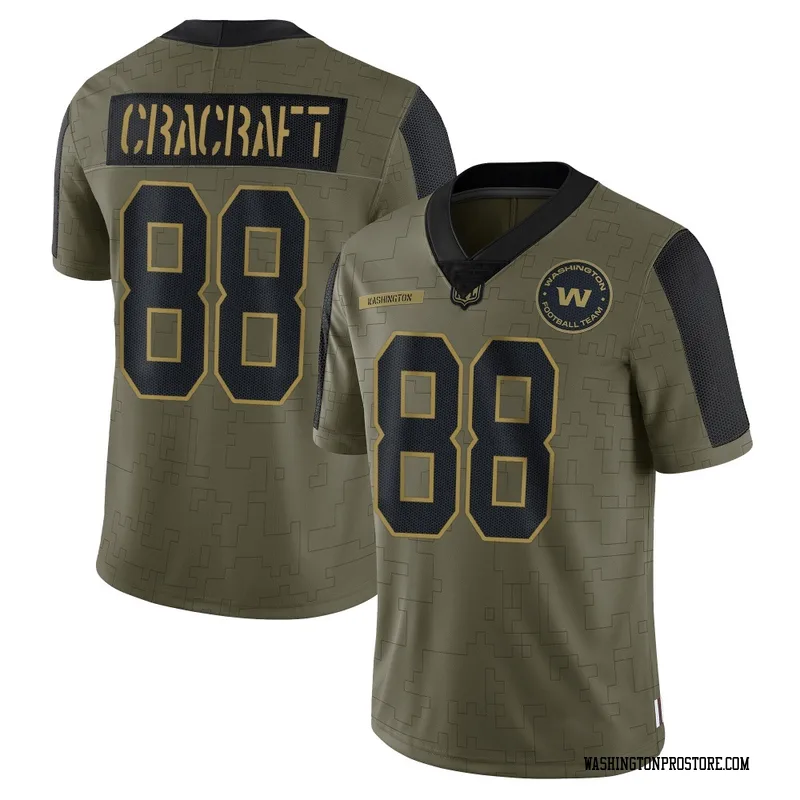 Olive Men's River Cracraft Washington Commanders Limited 2021 Salute To Service Jersey