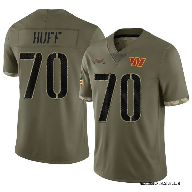 Olive Men's Sam Huff Washington Commanders Limited 2022 Salute To Service Jersey