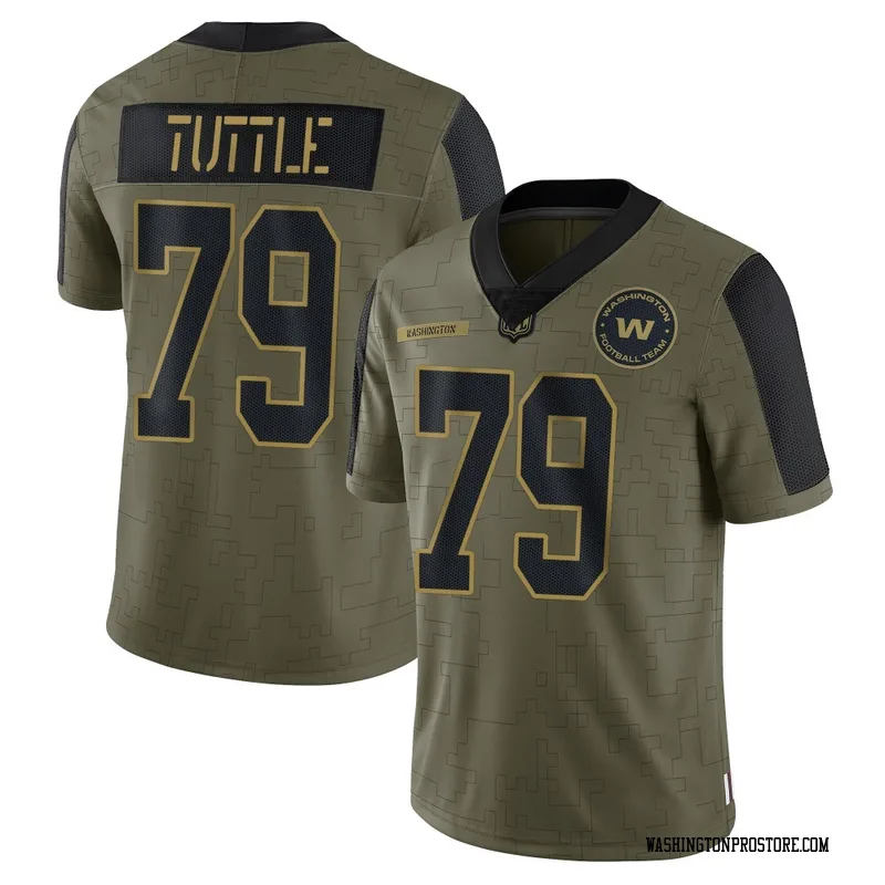 Olive Men's Shy Tuttle Washington Commanders Limited 2021 Salute To Service Jersey