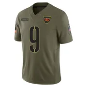 Olive Men's Sonny Jurgensen Washington Commanders Limited 2025 Salute to Service Jersey
