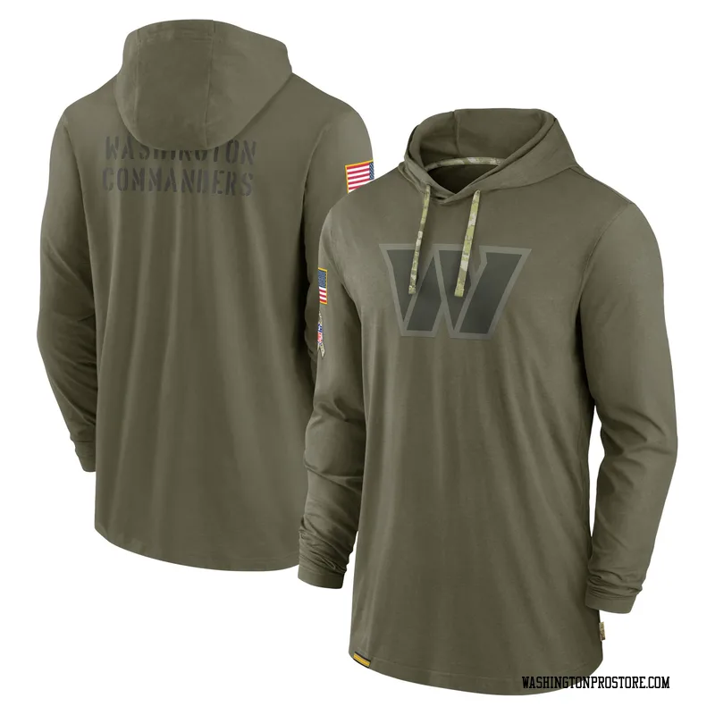 Olive Men's Washington Commanders 2022 Salute to Service Tonal Pullover Hoodie