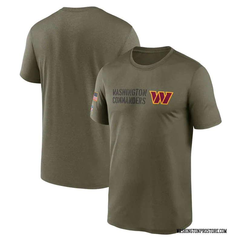 Olive Men's Washington Commanders Legend 2022 Salute to Service Team T-Shirt