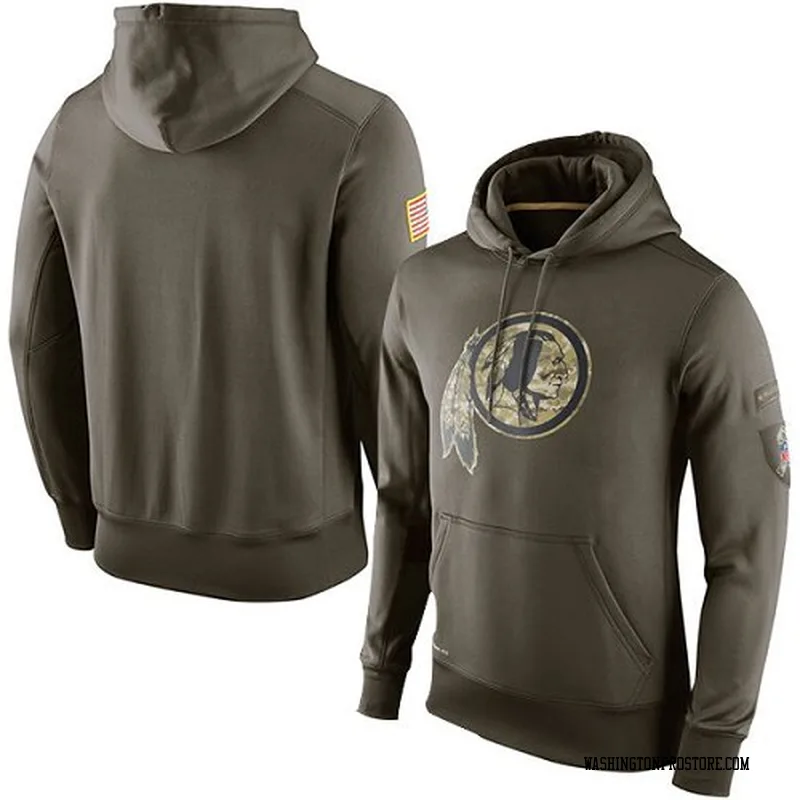 Olive Men's Washington Commanders Salute to Service KO Performance Hoodie