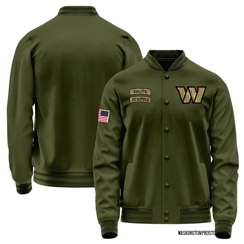 Olive Men's Washington Commanders Salute to Service Sideline Performance Jacket
