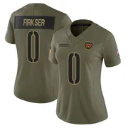 Olive Women's Anthony Firkser Washington Commanders Limited 2025 Salute to Service Jersey