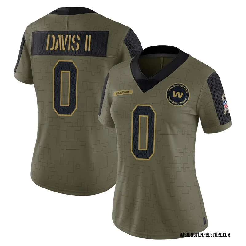 Olive Women's Fred Davis II Washington Commanders Limited 2021 Salute To Service Jersey