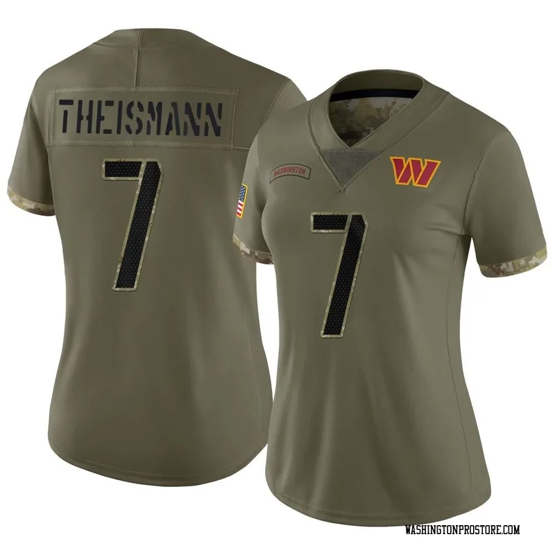 Olive Women's Joe Theismann Washington Commanders Limited 2022 Salute To Service Jersey