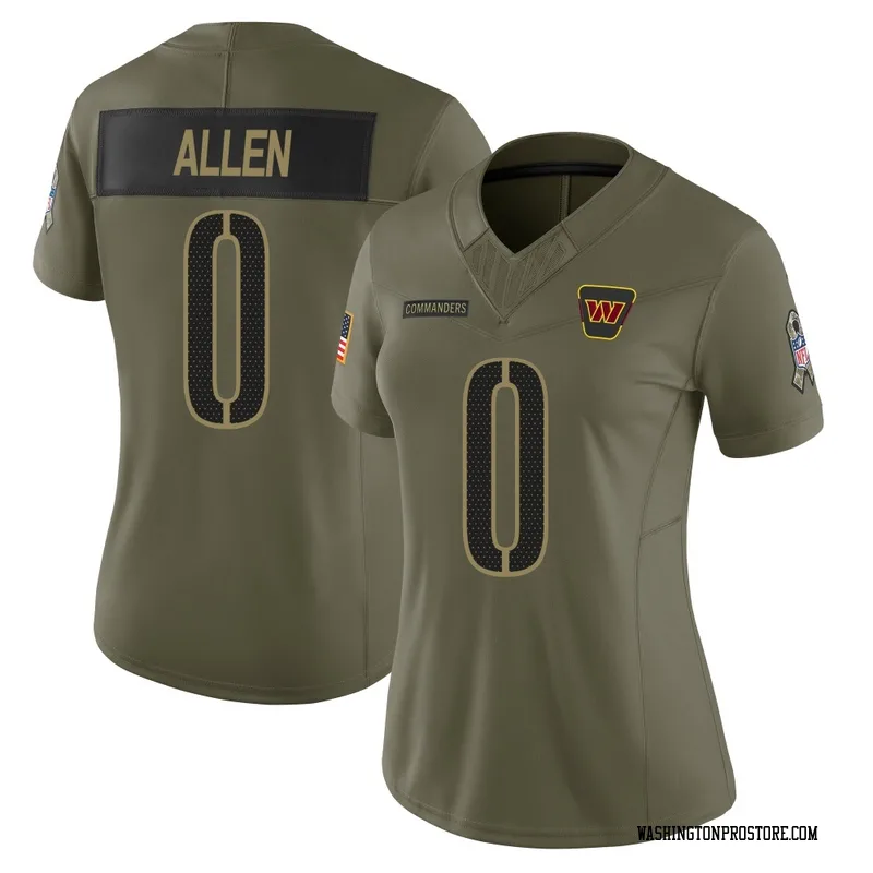 Olive Women's Kaytron Allen Washington Commanders Limited 2025 Salute to Service Jersey
