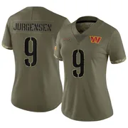 Olive Women's Sonny Jurgensen Washington Commanders Limited 2022 Salute To Service Jersey