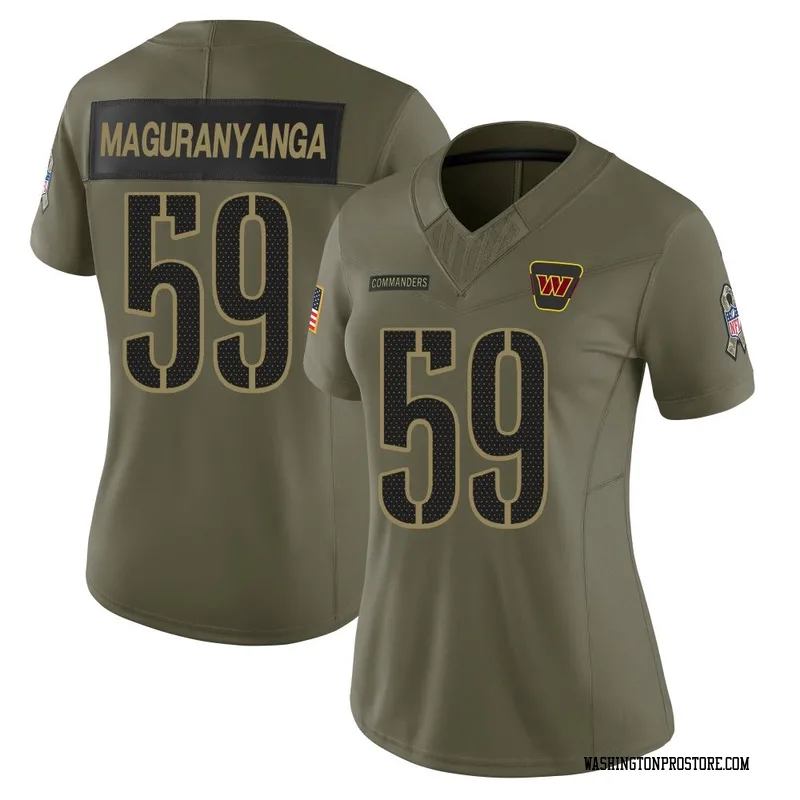 Olive Women's T.J. Maguranyanga Washington Commanders Limited 2025 Salute to Service Jersey